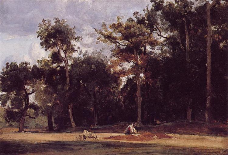 Brostensbelægningen af Chailly - 1835