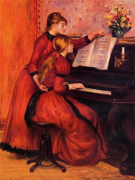 Lekce klavíru - 1889