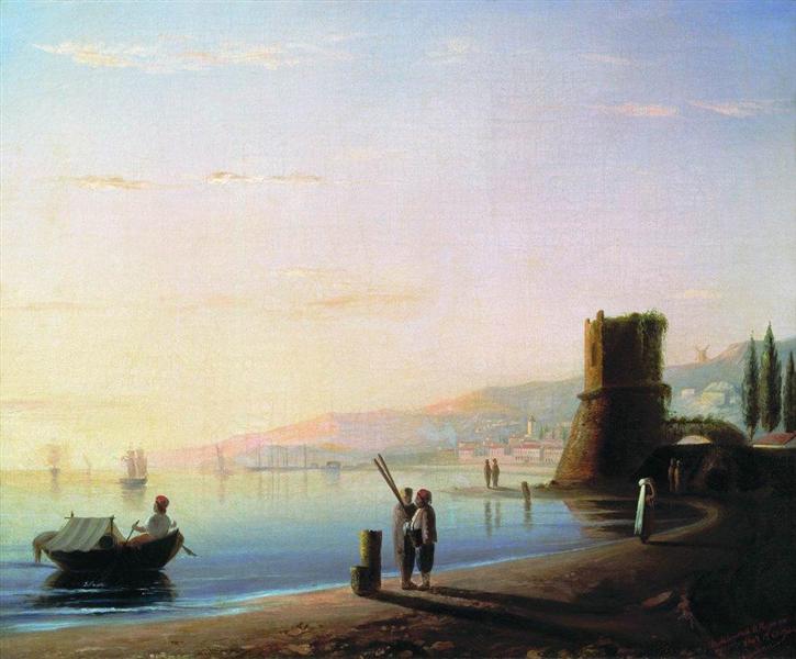 Das Dock in Feodosia - 1840