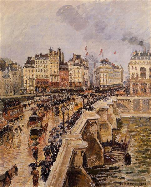 The Pont Neuf - după -amiaza ploioasă - 1901