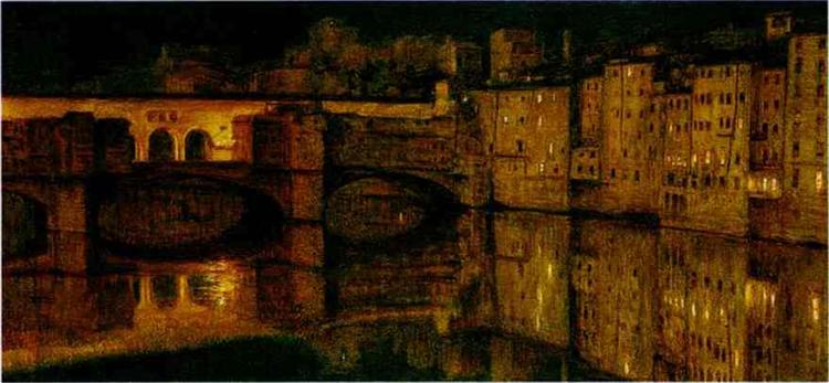 El Ponte Vecchio - Florens - 1867