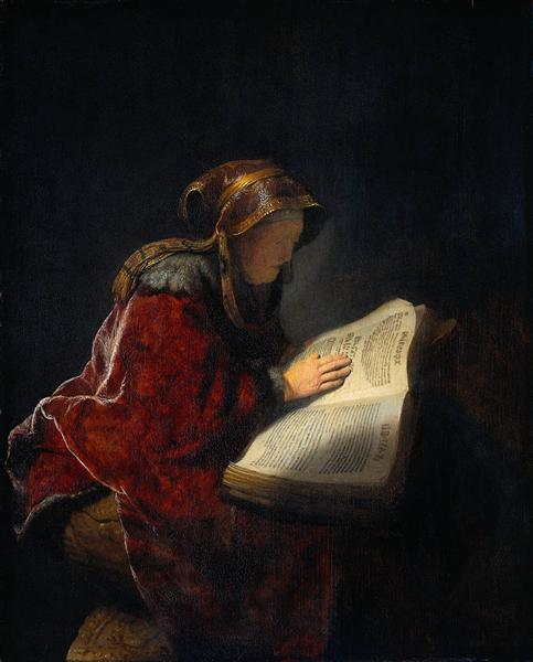 La profee Ana (madre di Rembrandt) - 1631