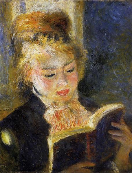 Le lecteur (jeune femme lisant un livre) - 1876