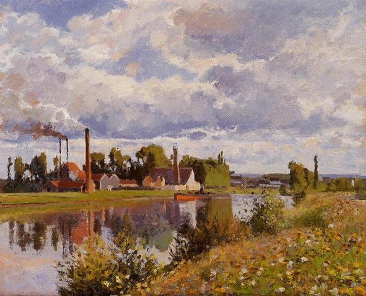 La rivière Oise près de Pontoise - 1873