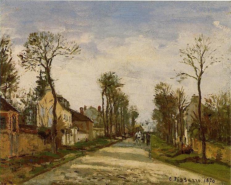 Cesta do Versailles v Louveciennes - 1870