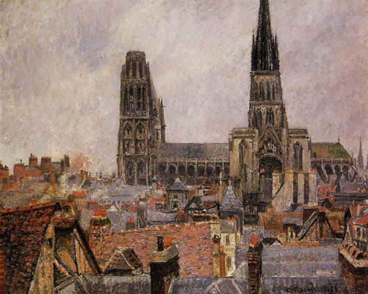 The Roofs of the Old Grey Time of Rouen - 1896