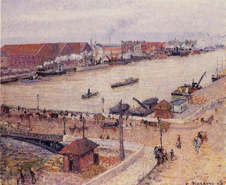 Potopená Sena - Rouen - 1896