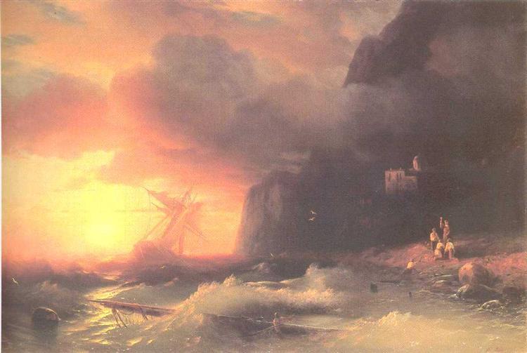 Skibsvraget nær Aphon Mountain - 1856