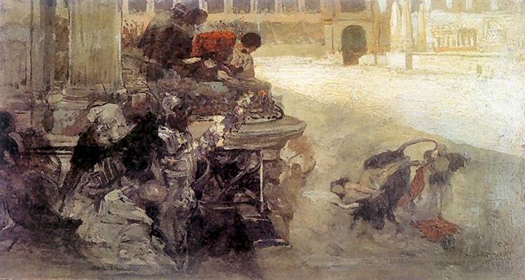 Sketch de Christian Dirce - 1896