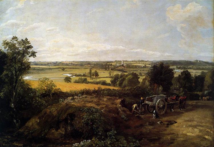 La vallée de Stour avec l'église de Didham - 1814
