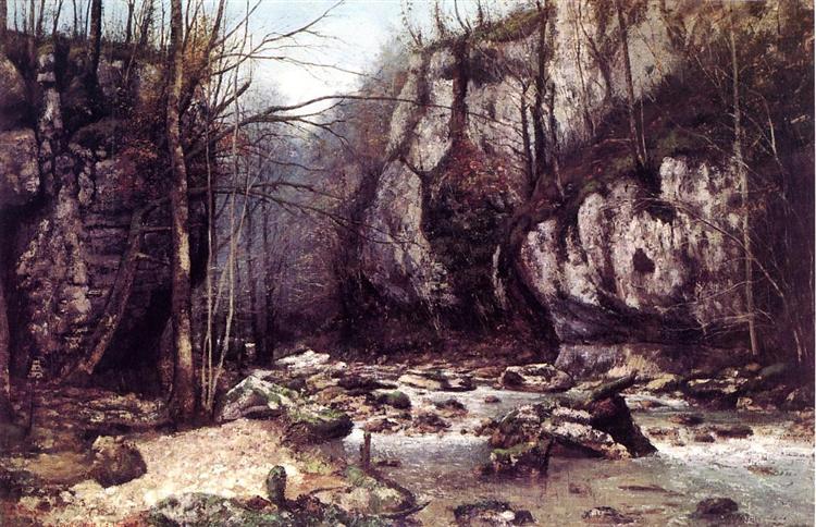 Puits noir -strømmen i Ornans - 1868