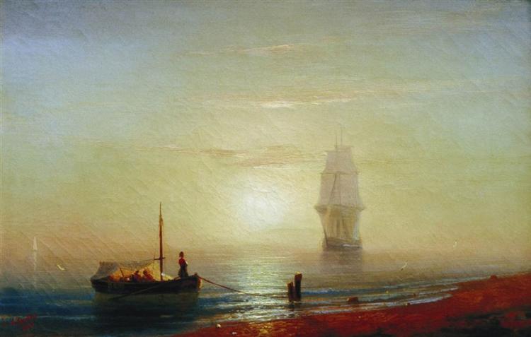 The Sunset in Sea - 1848