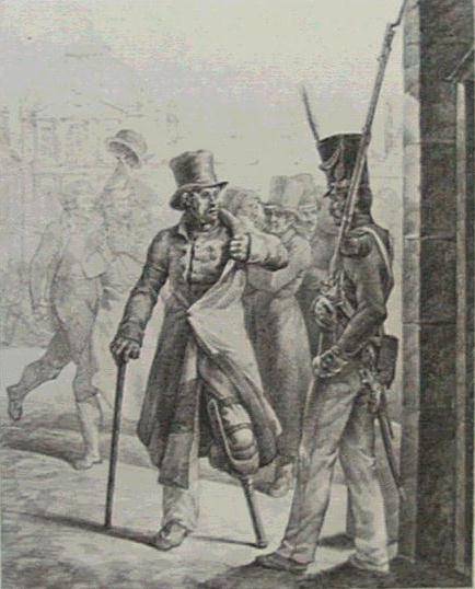 Louvre'daki İsviçre Muhafız - 1819