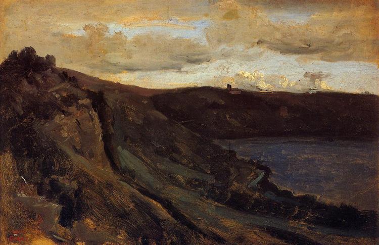 Řeka Tibre obklopená Las Collines - 1827