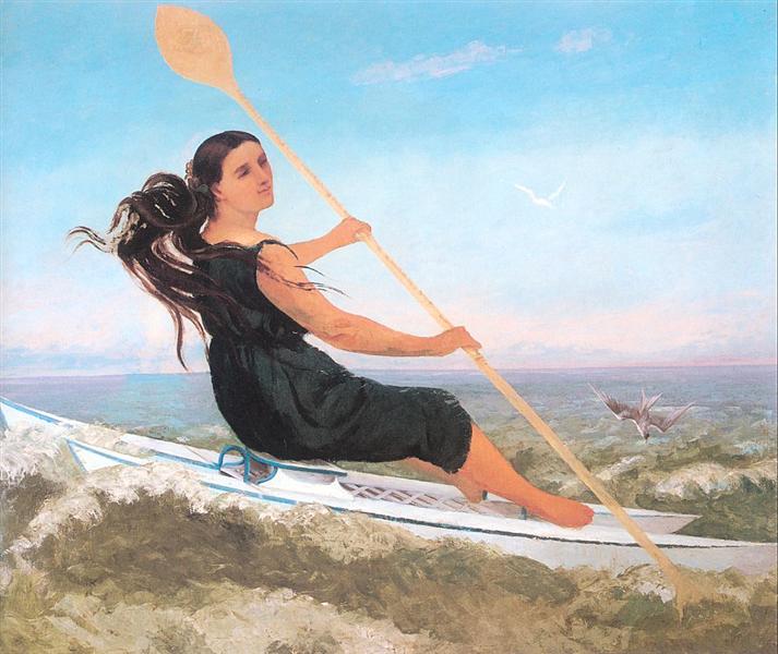 La femme sur un podoscafo - 1865