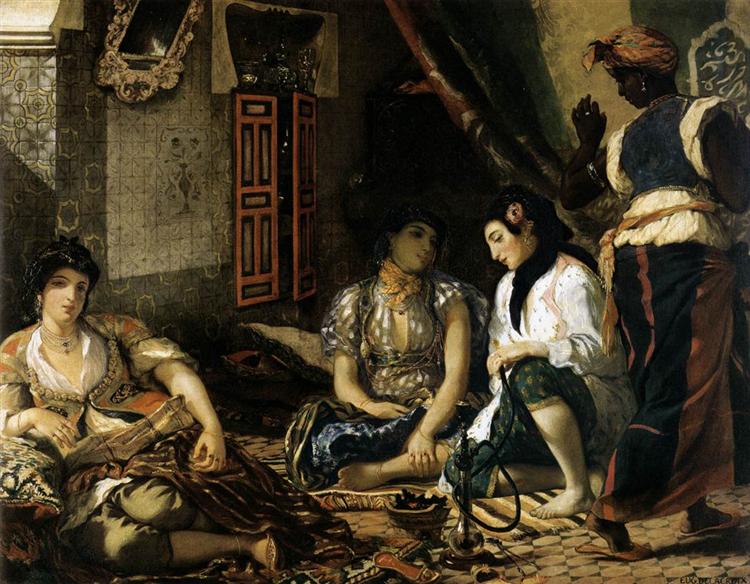 Les femmes d'Alger dans son appartement - 1834