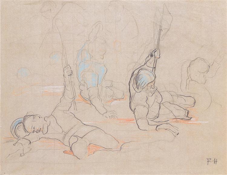 The wounded flag bean Hans Baer - 1896