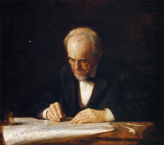 Il maître D'écriture (Benjamin Eakins) - 1882