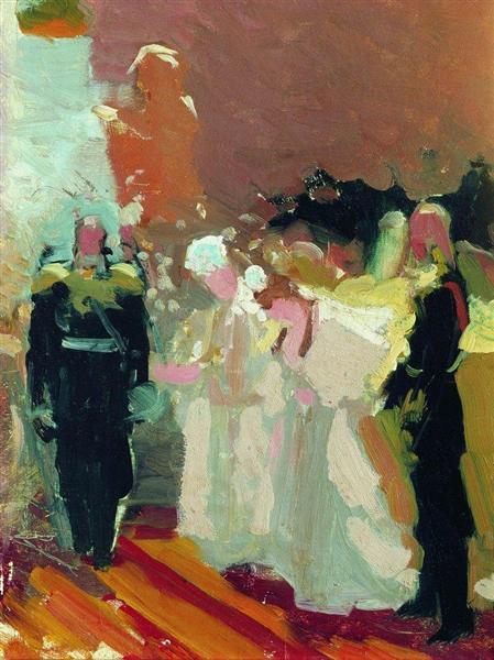 Röd verandaföreställning - 1910