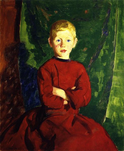 Thomas med sin røde frakk - 1913