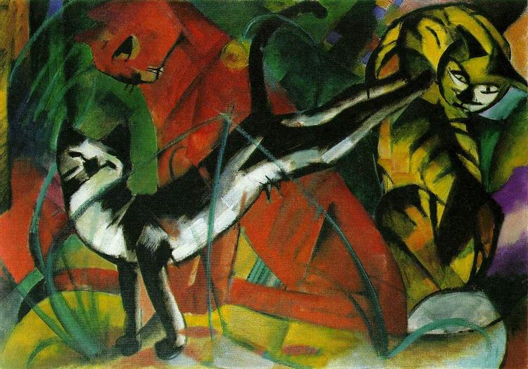 3匹の猫-1913