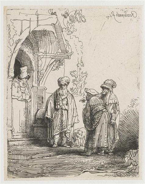 Tre figure orientali (Jacob e Laban) - 1641