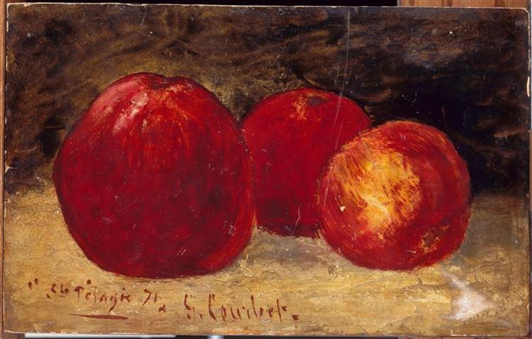 Trois pommes rouges - 1871
