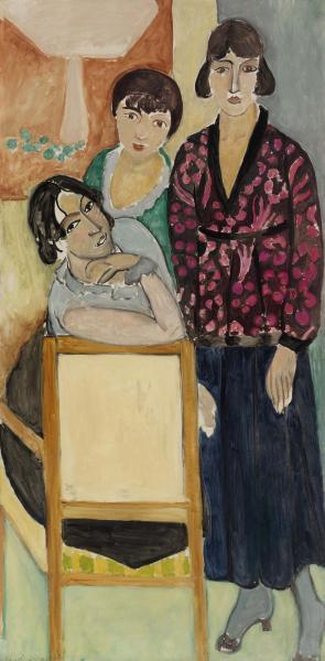 Three Sisters and the Pink Marble Table 1917