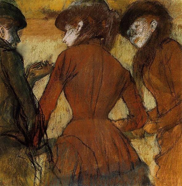Três mulheres nas corridas - 1885