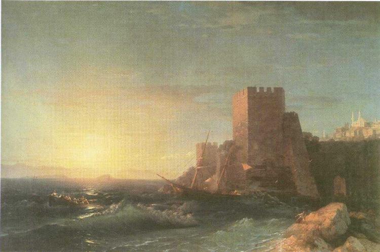 Tårne i klippen nær Bosphorus - 1853