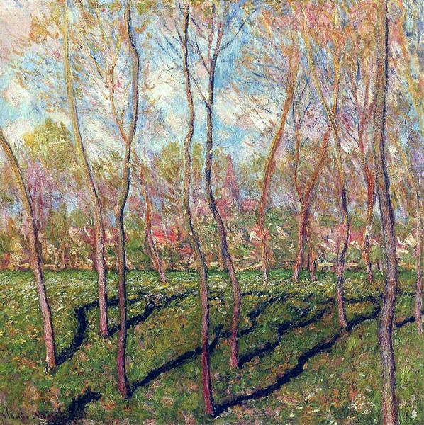 Winter trees - Bennecourt view - 1887