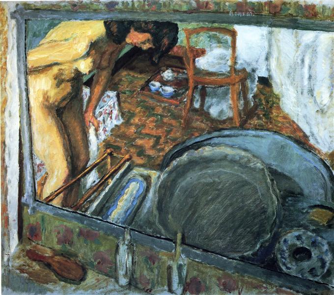 Kylpyamme peilissä - 1915