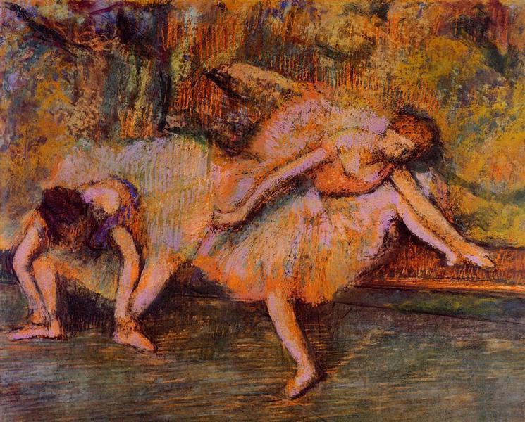 Dos Bailarines En Un Banco - 1905