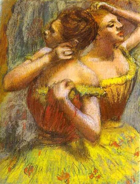 Dwóch tancerzy (papier na papierze) - 1899