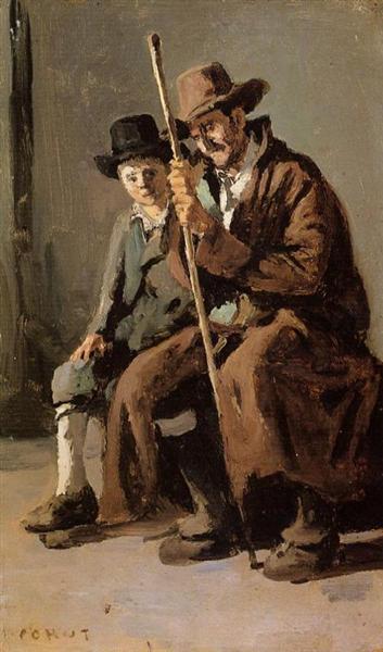 Due italiani: un vecchio e un giovane - 1843