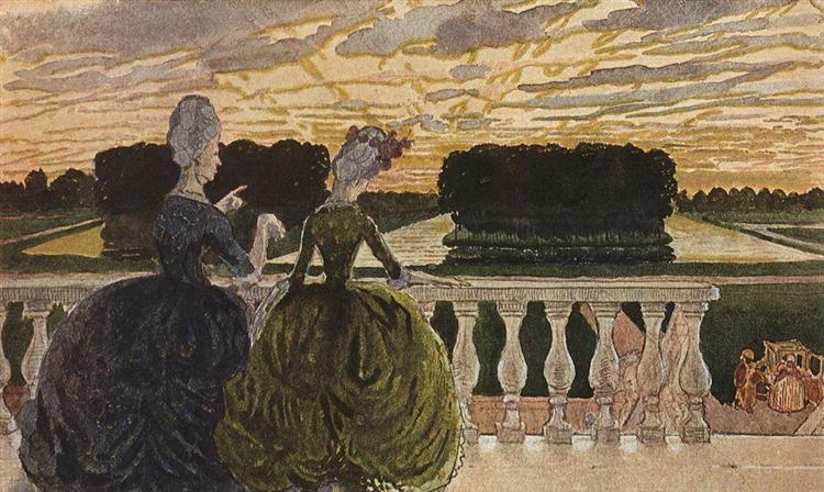 Two Ladies on the Terrace - 1896