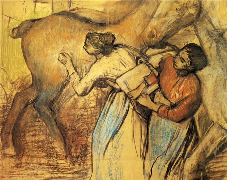 Dwie pralni i koń - 1902