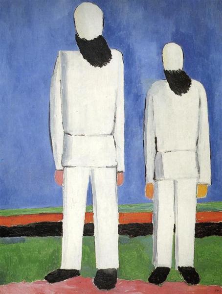Twee mannelijke figuren - 1932