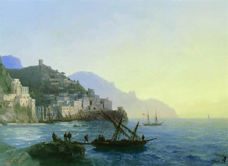 Vista De Amalfi - 1865