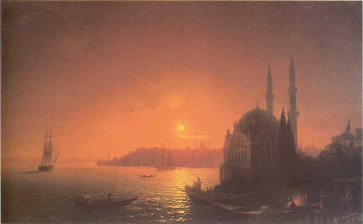 Constantinopol View in the Moonlight - 1846
