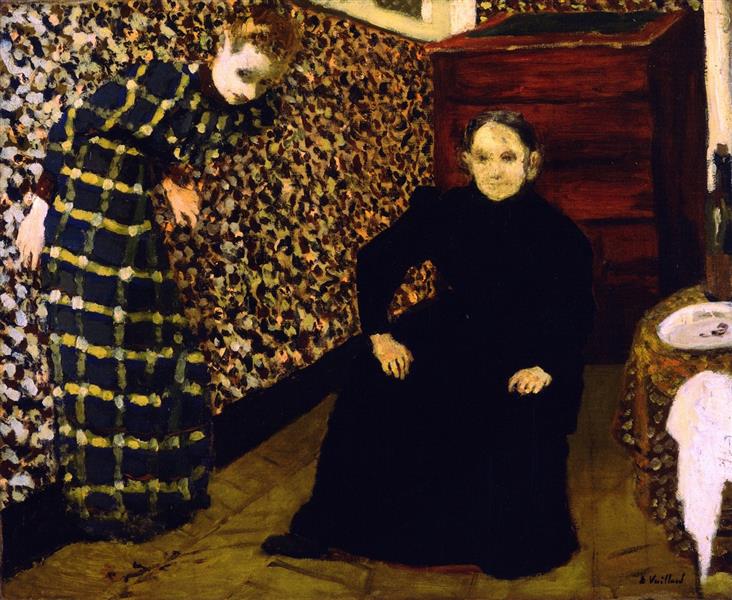 Interior com mãe e irmã do artista - 1893