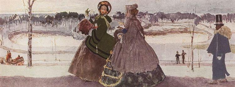 Spacer zimą - 1896