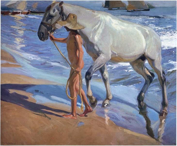 Spălarea calului - 1909