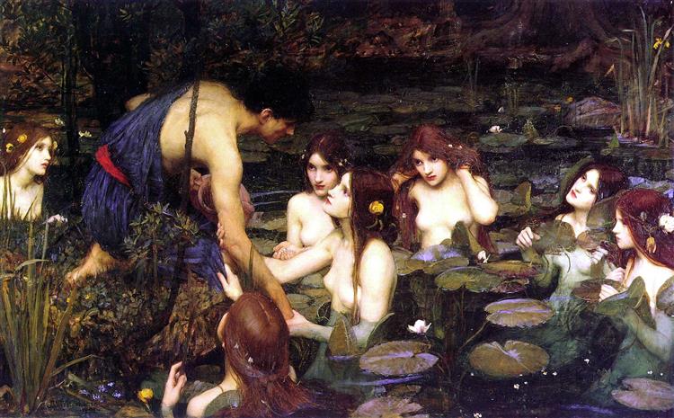 Hylas a nymfy - 1896
