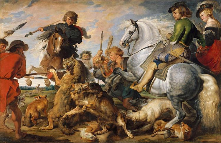 Wolf and Fox Hunt - 1616