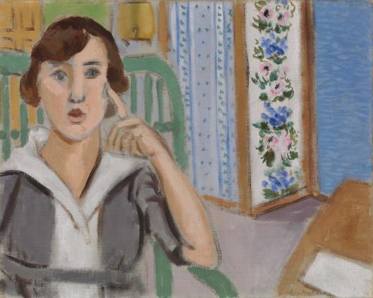 Femme et paravent 1919