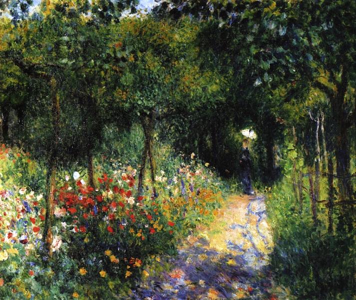 Femme Dans Le Jardin - 1873