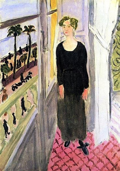 Femme à côté de la fenêtre 1921