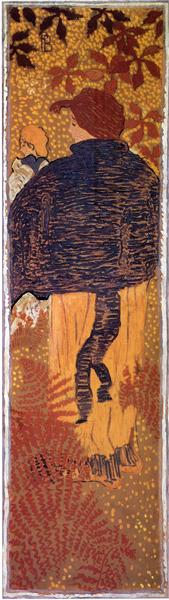 पियर्स ब्लू के साथ महिला - 1898