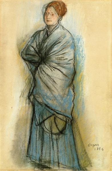 Голубая женщина (Mlle Portrait. Хелен Рорт) - 1886